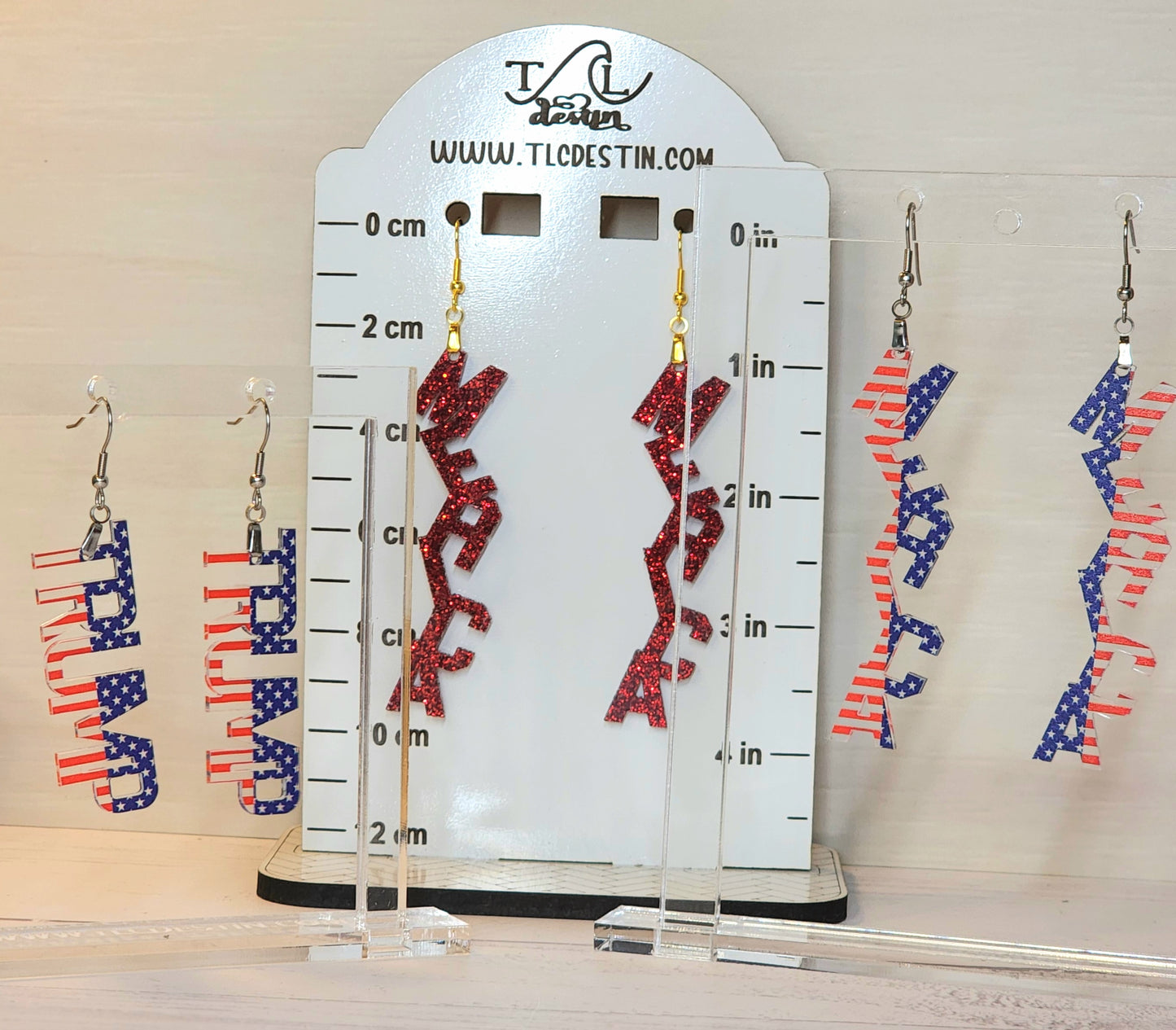 Trump American Earrings