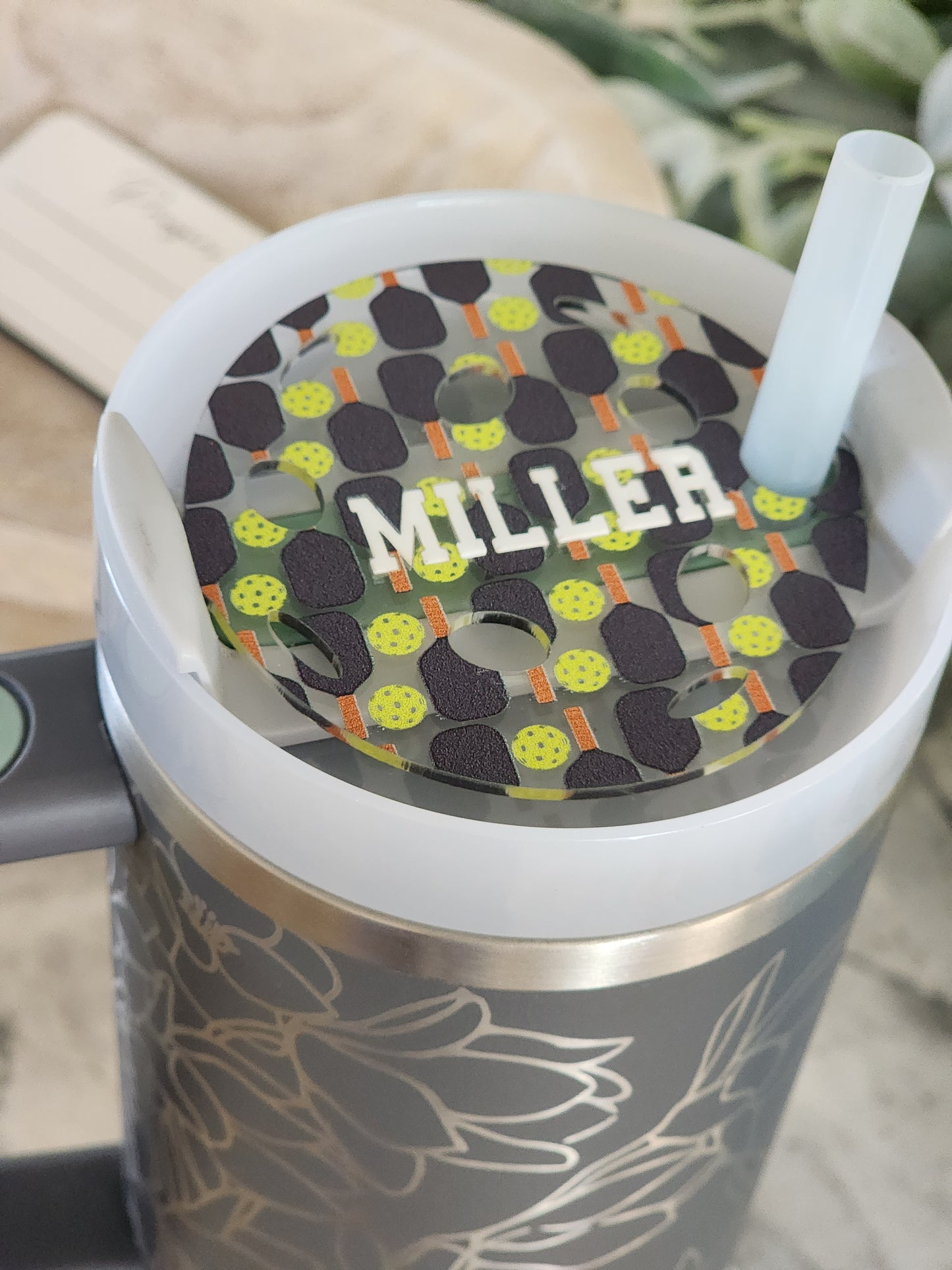 Pickleball tumbler topper