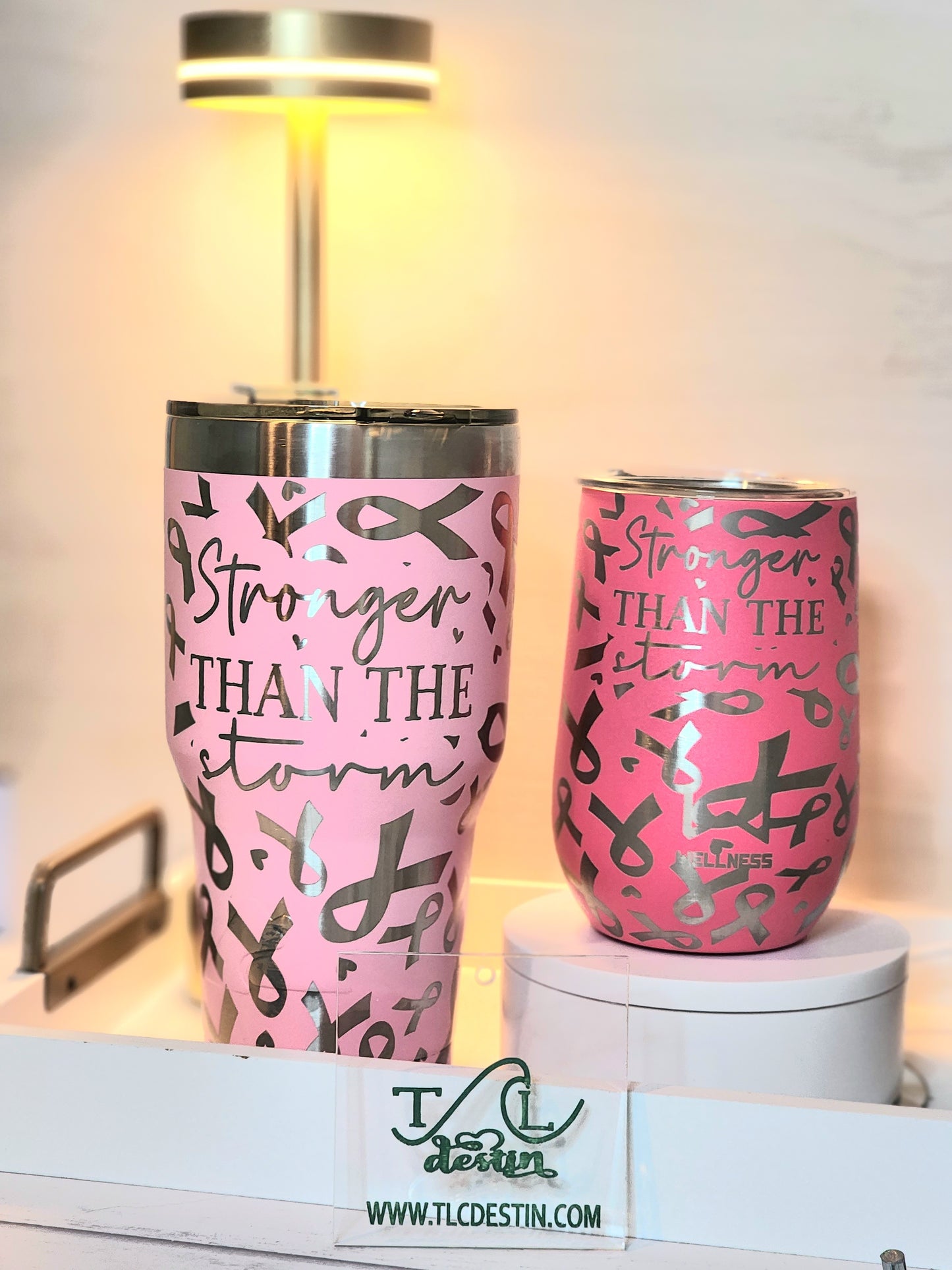 Stronger than the Storm tumbler