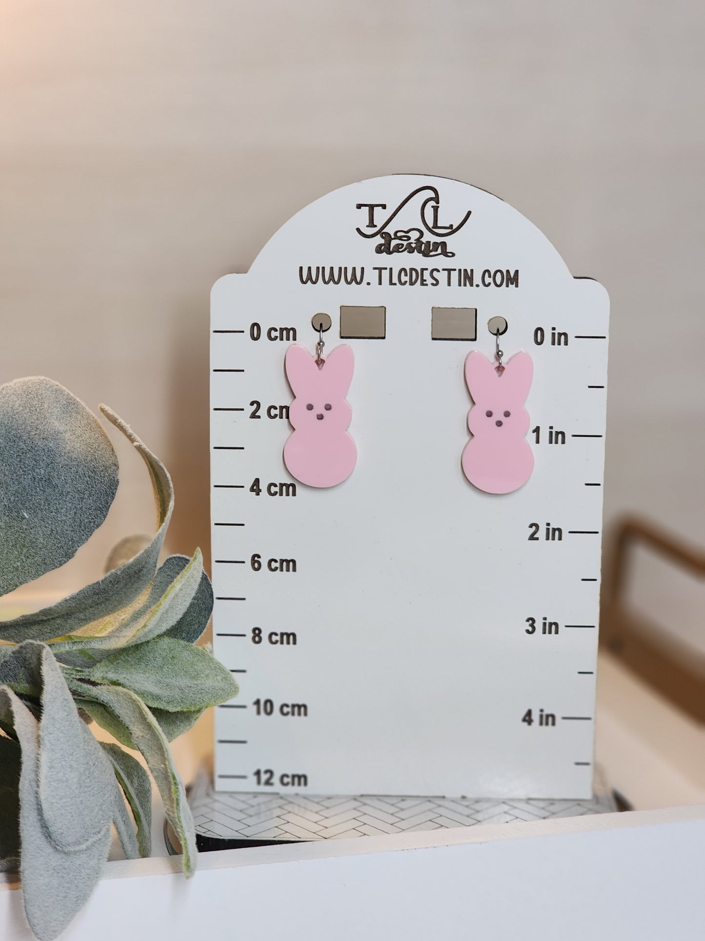 Peep Acrylic Earrings