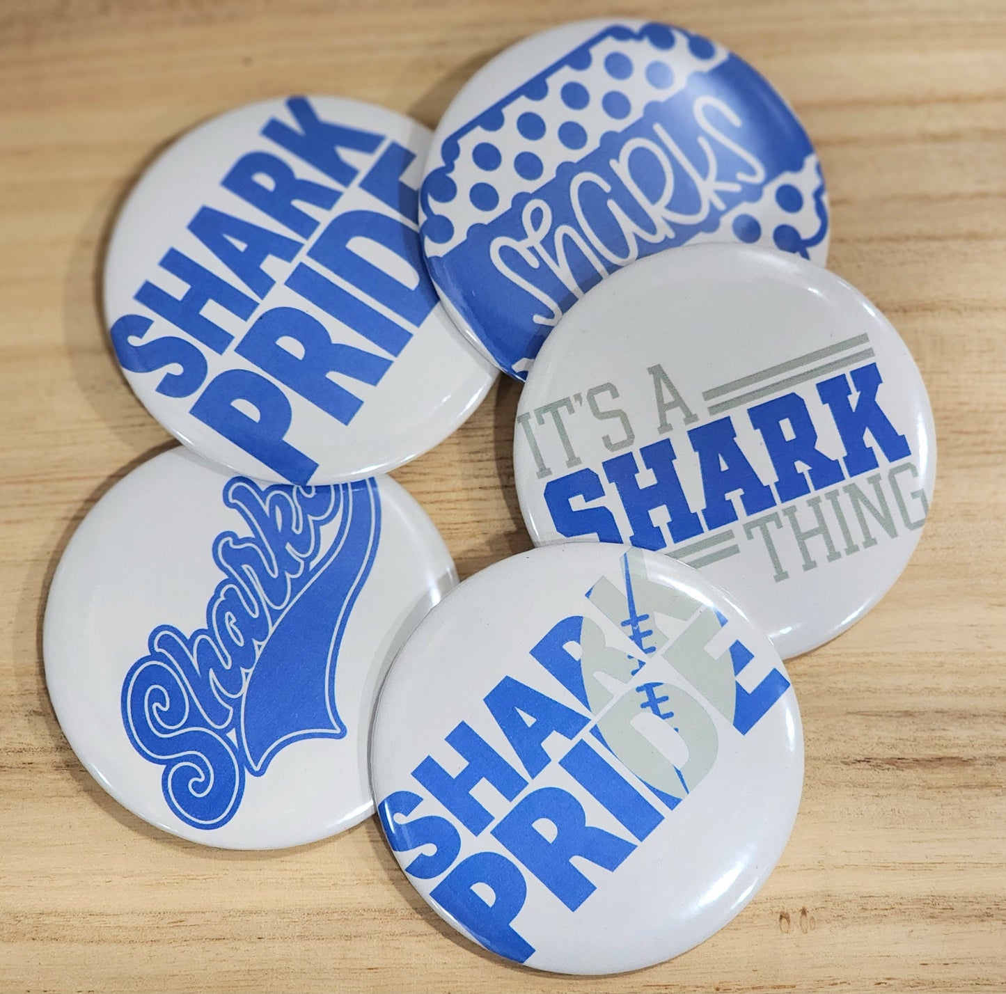DHS Shark Buttons