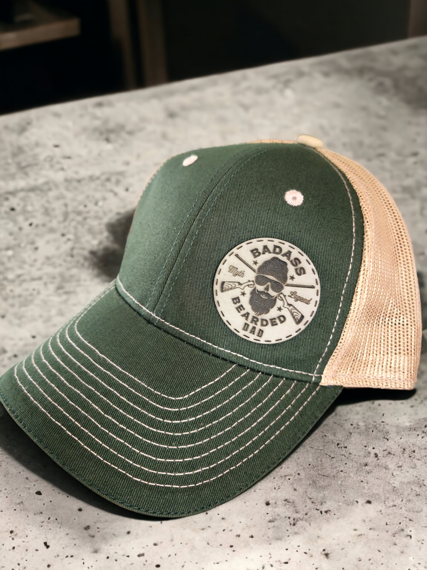 Green Badass Dad hat