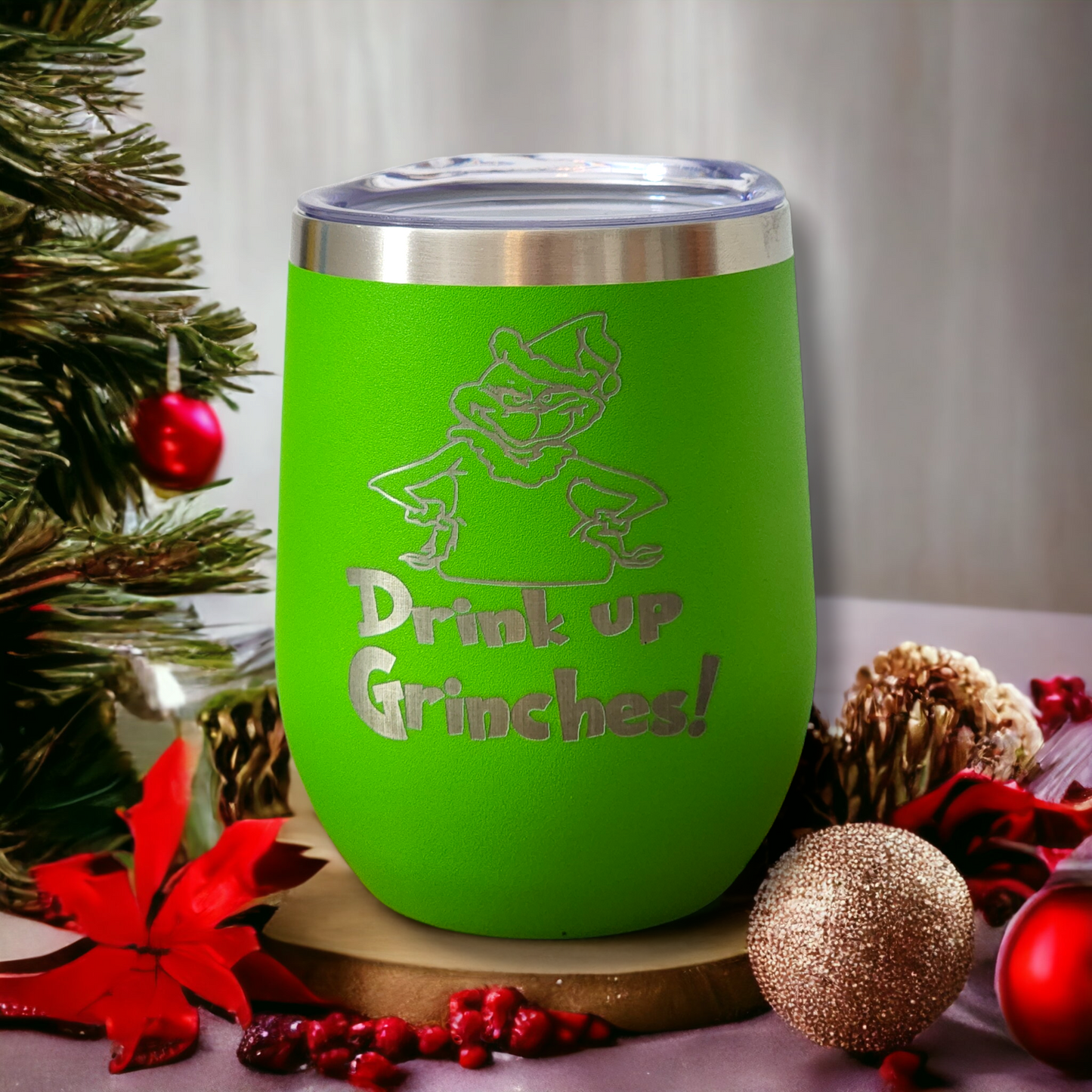 Grinch Wine Tumbler
