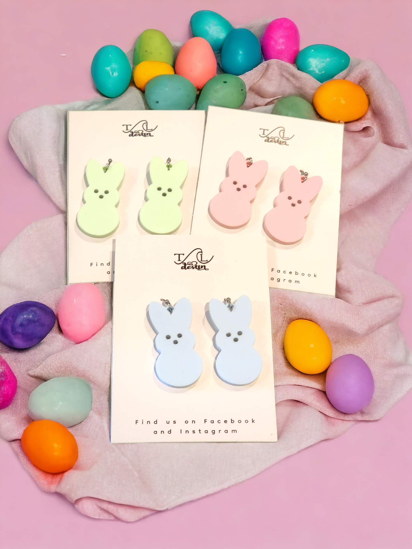 Peep Acrylic Earrings