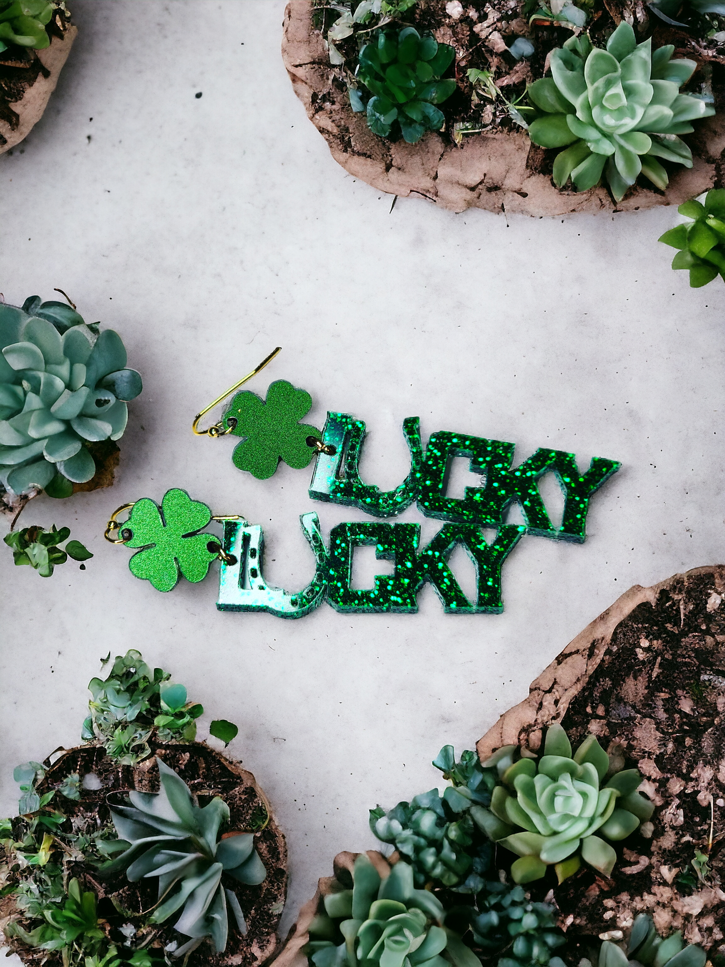 Lucky clover earrings