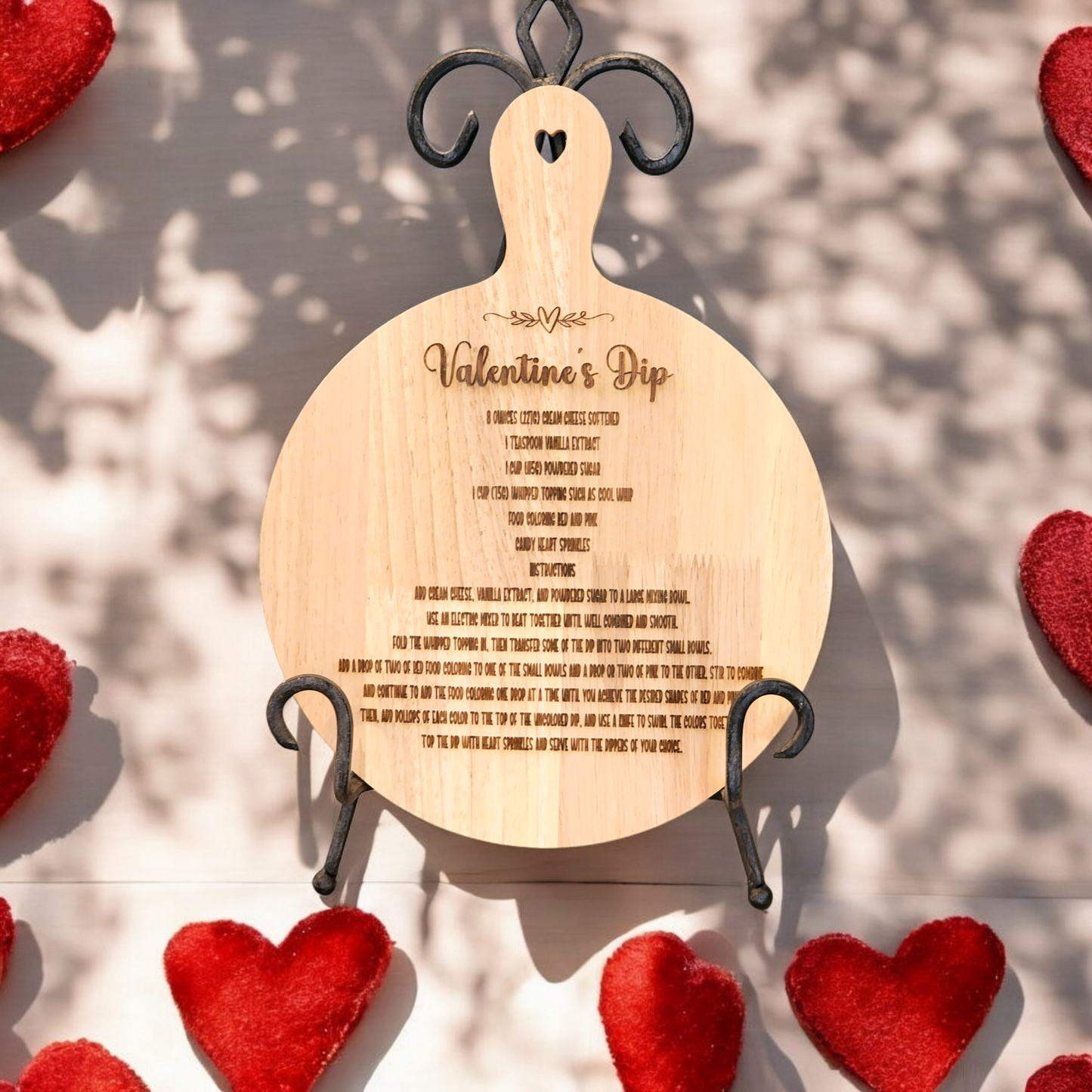 Valentine's Dip charcuterie board