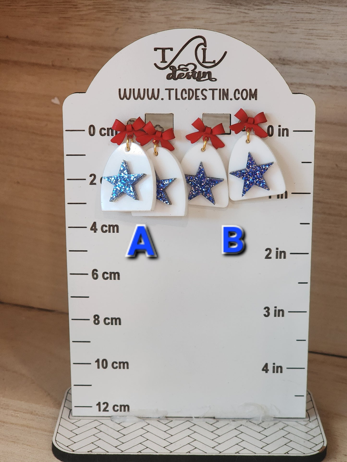Love America Acrylic Earrings
