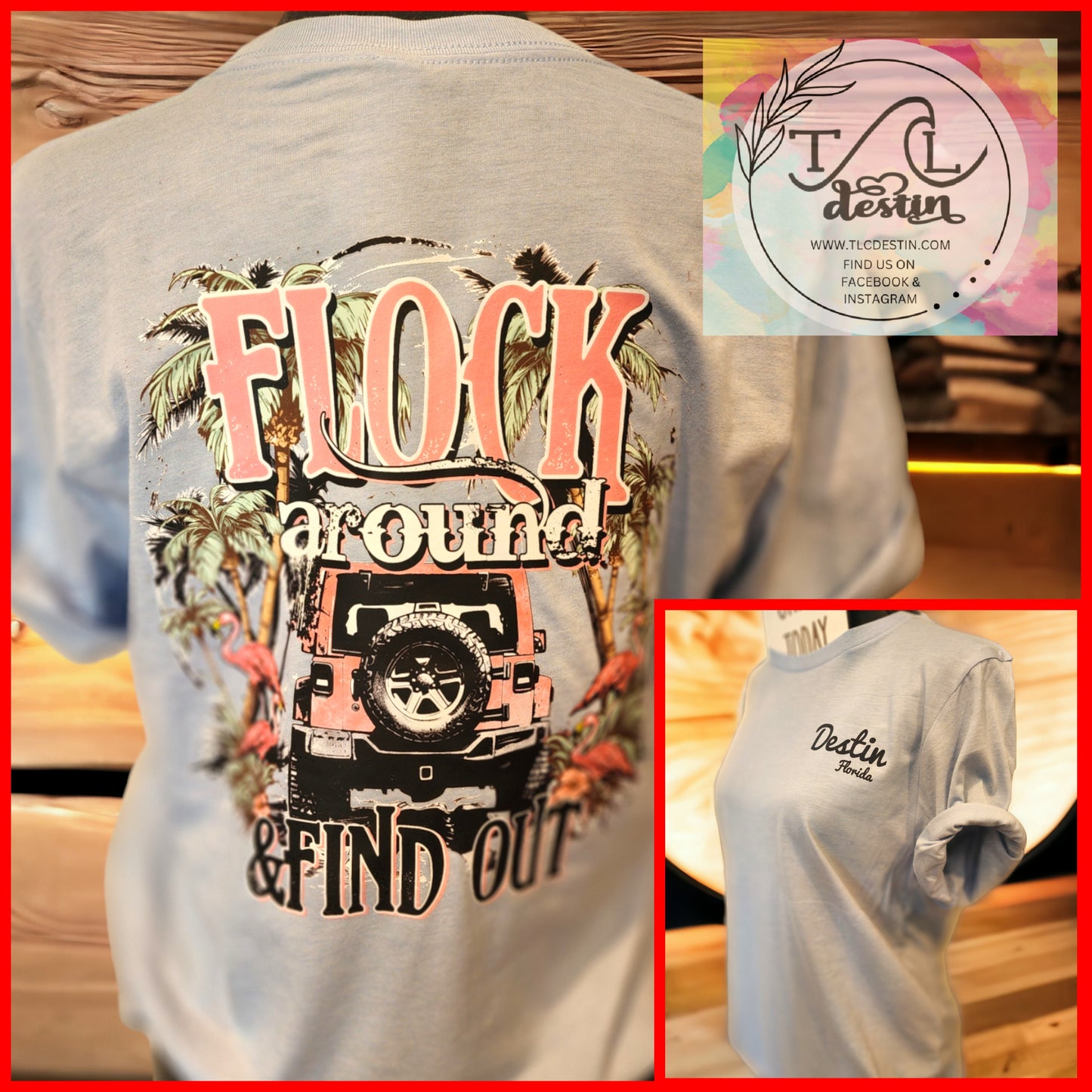 Flock Around Destin Tee
