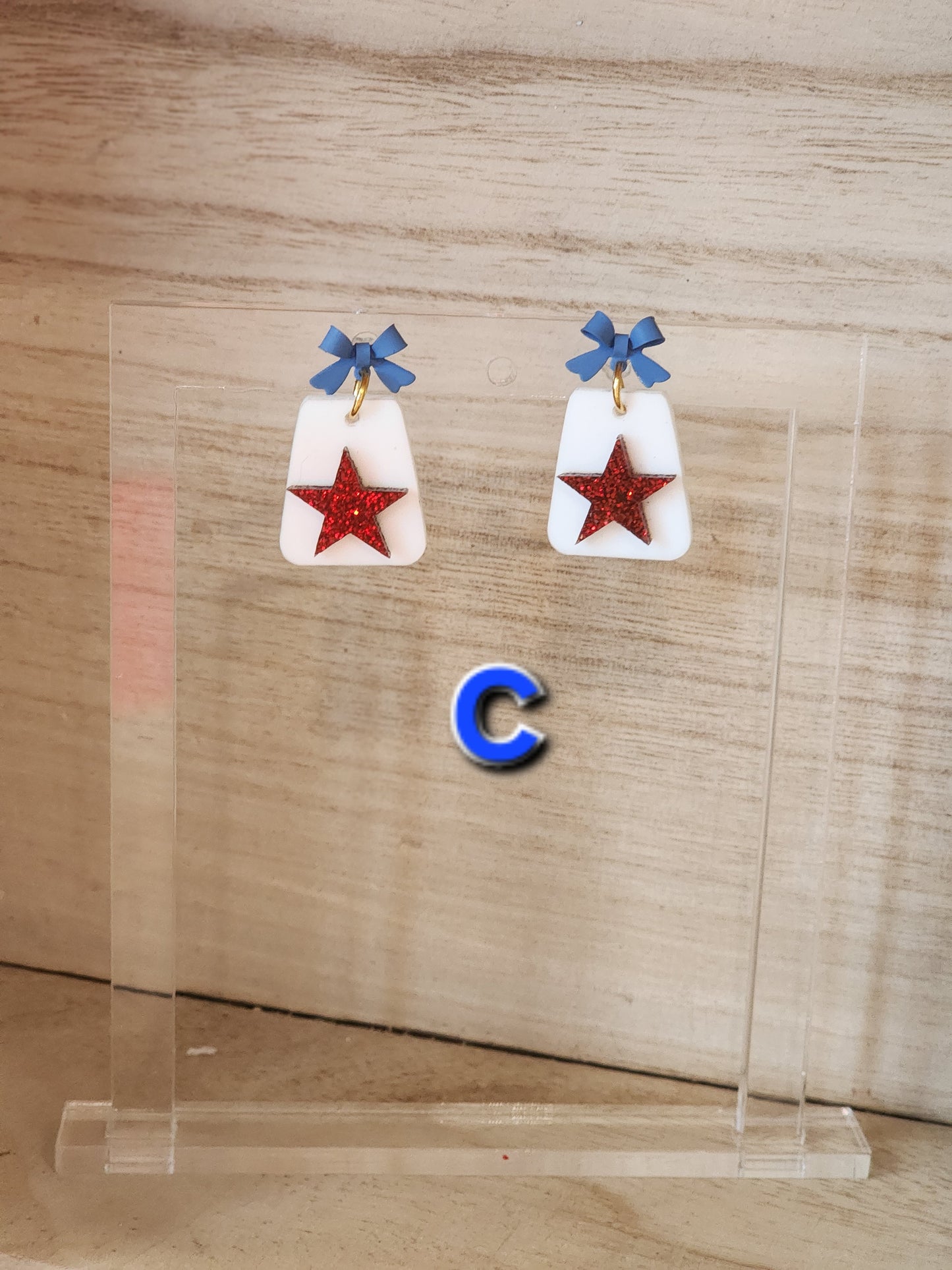 Love America Acrylic Earrings