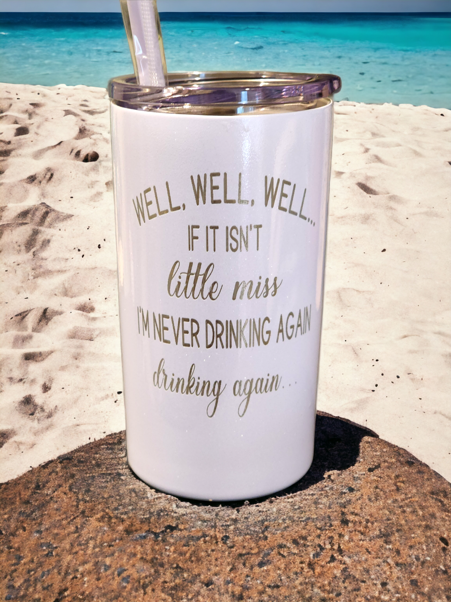 Little Miss drinking again tumbler