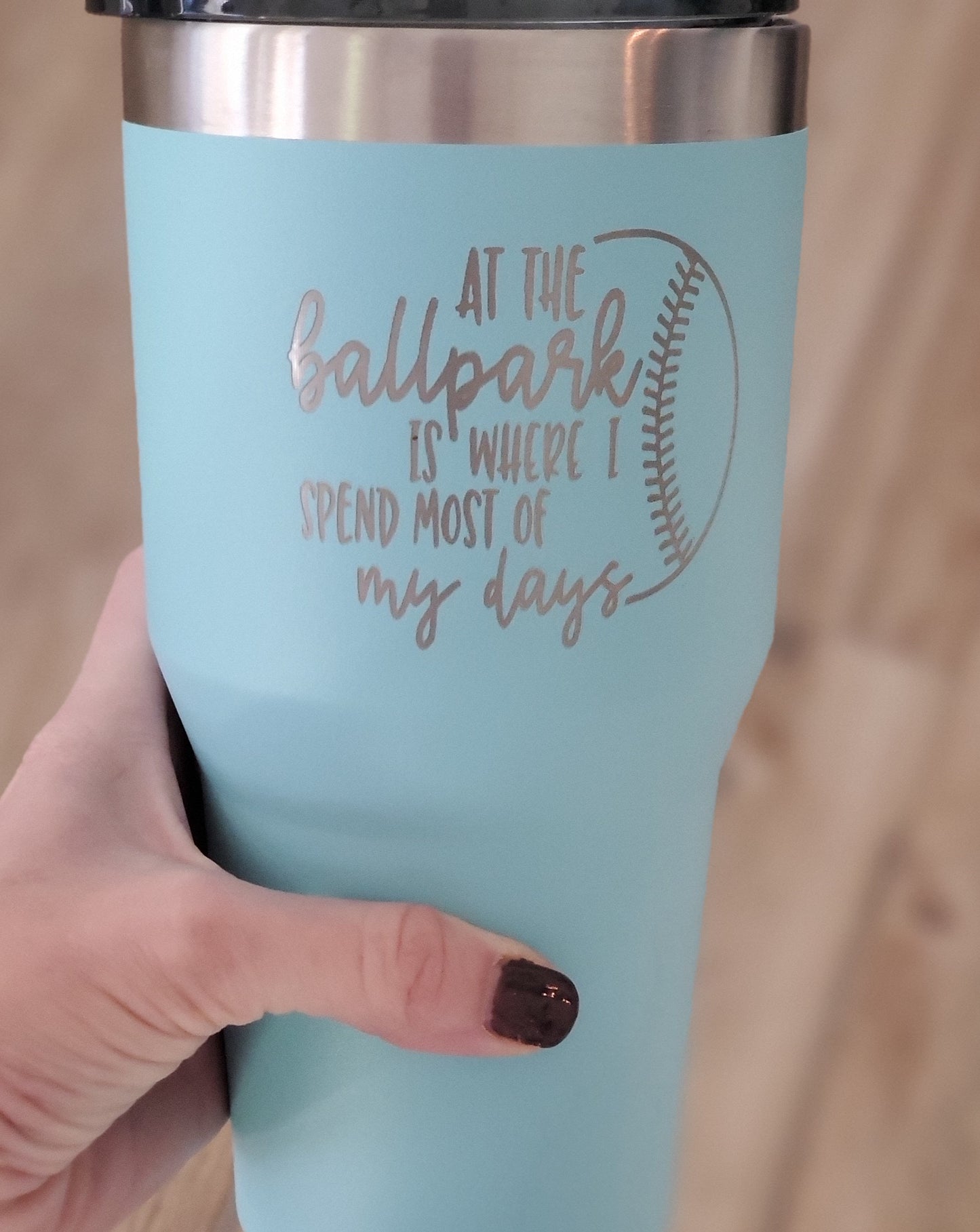 Ballpark days tumbler