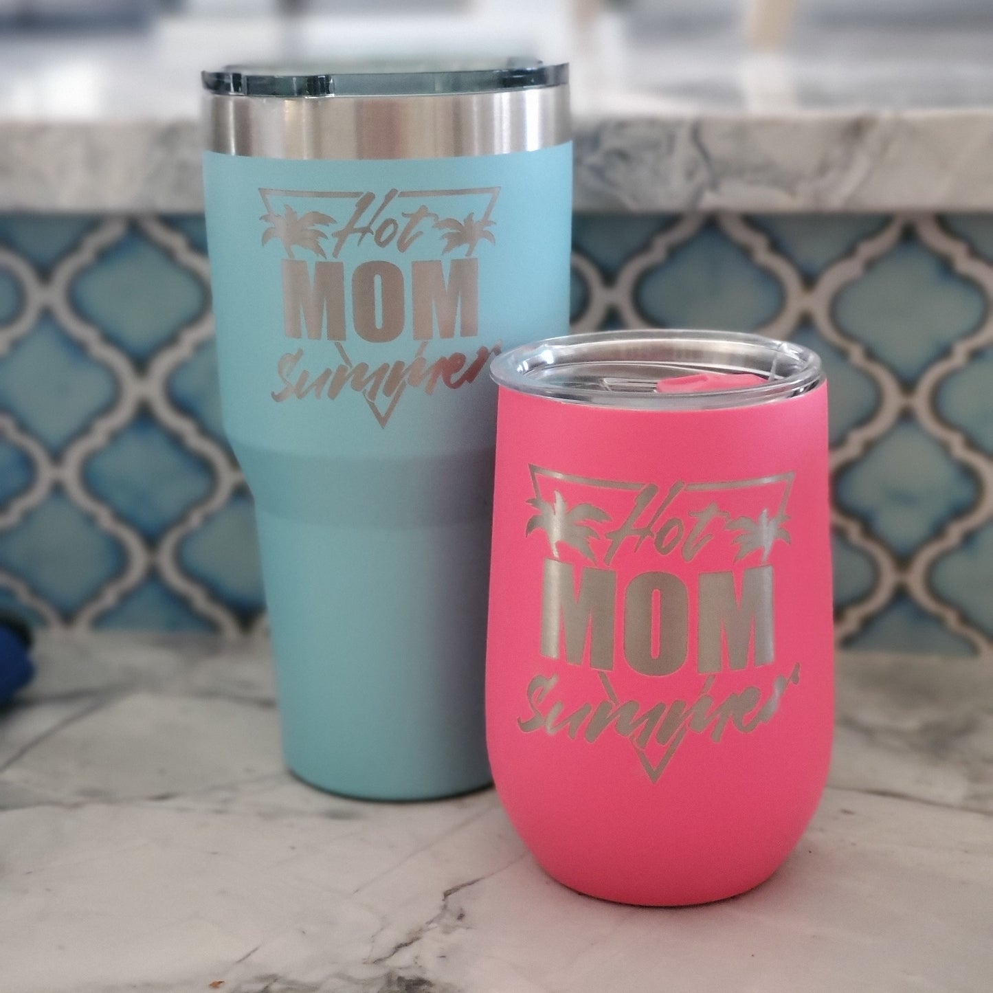 Hot mom summer tumbler