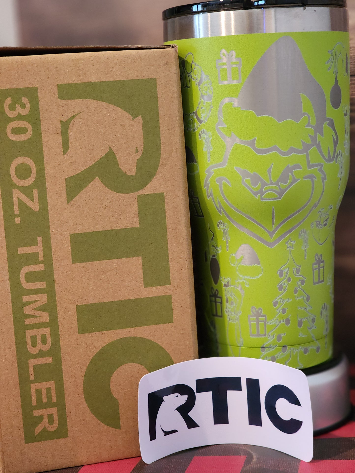 Grinch tumbler wrap