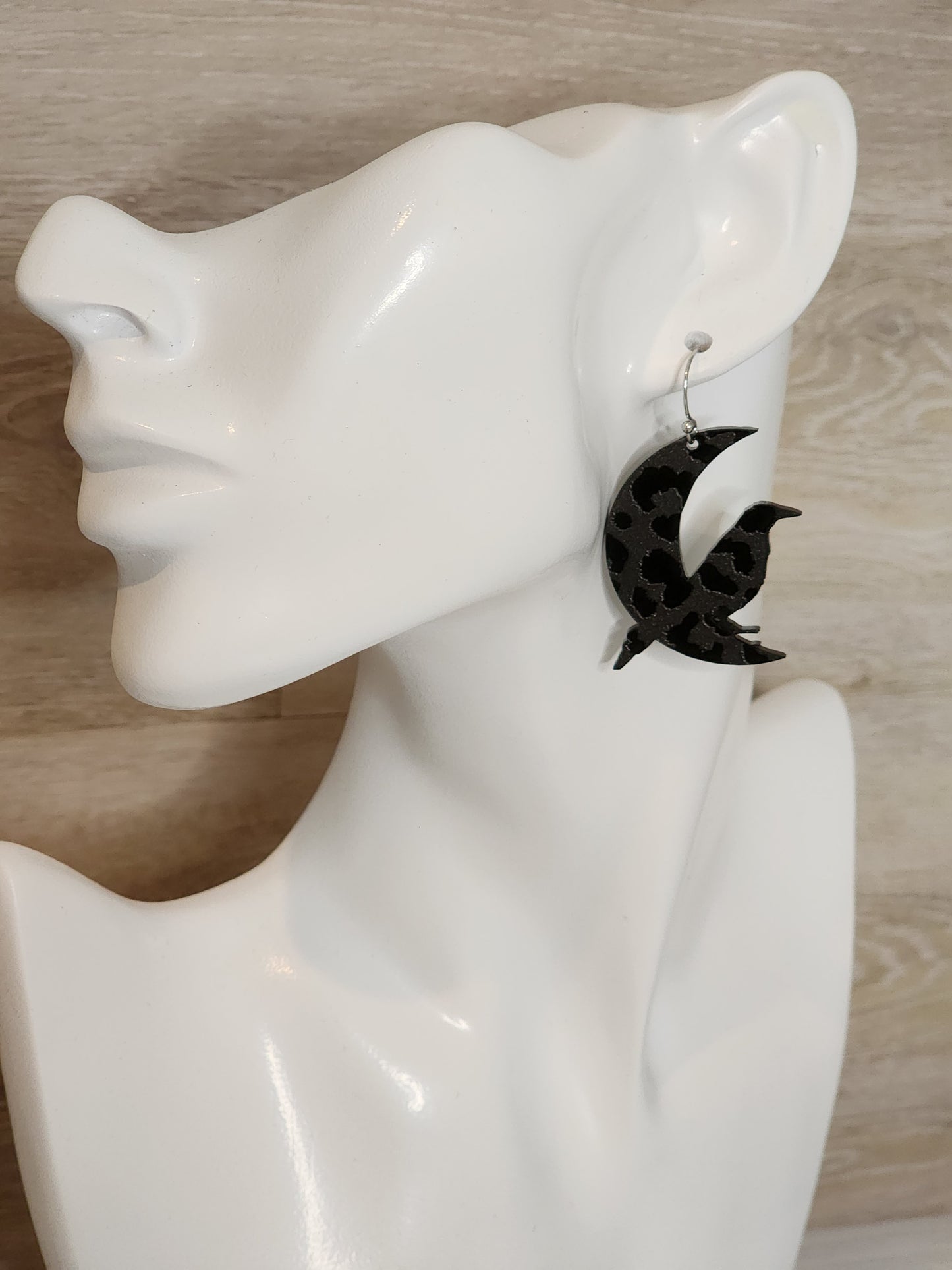 Black Raven Earrings