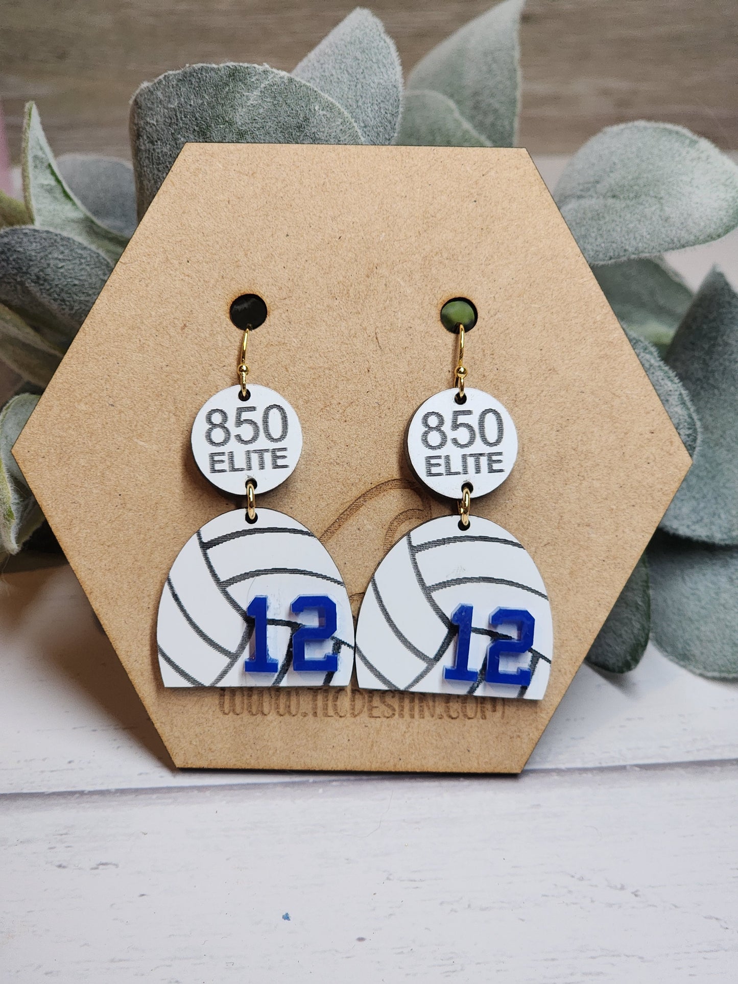 Personalized Volleyball Earrings