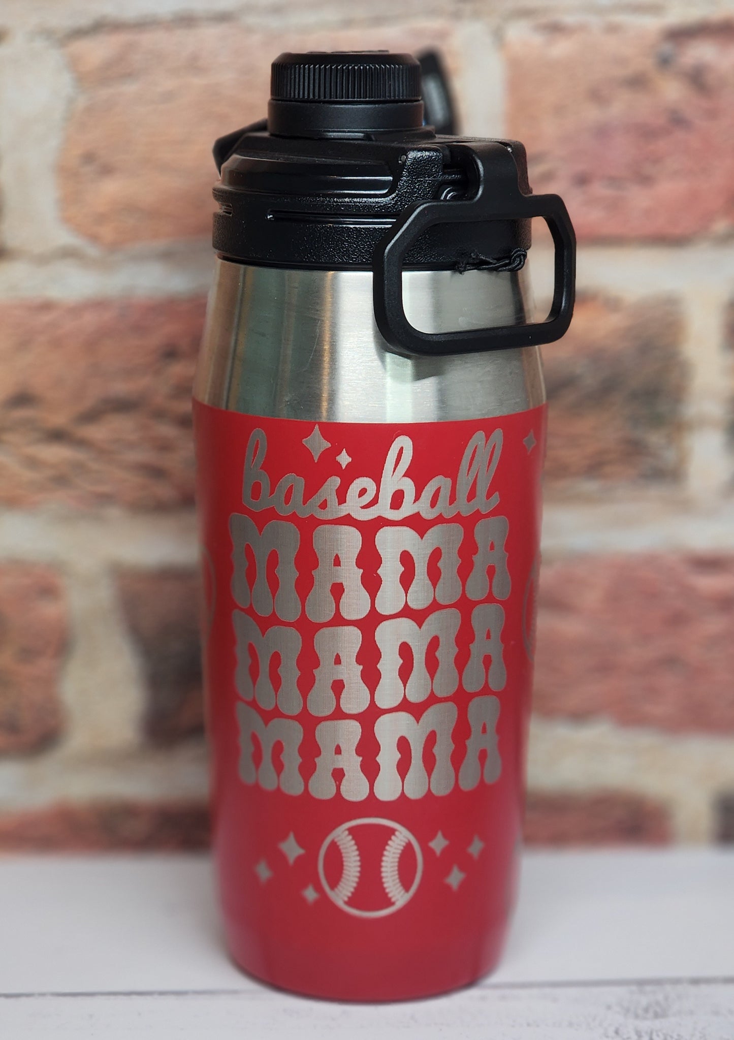 Baseball mama tumbler