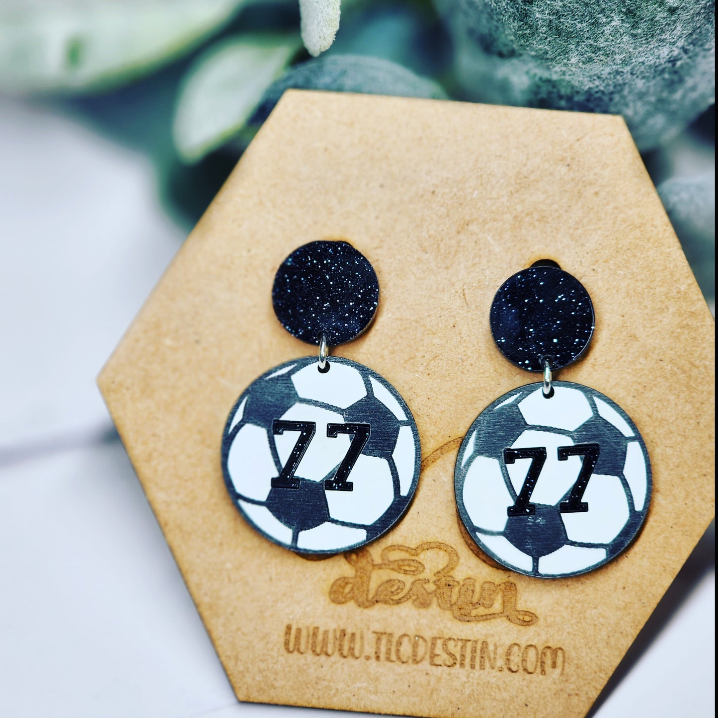 Custom Soccer Earrings