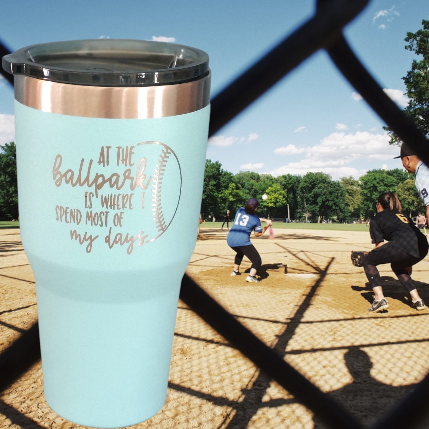 Ballpark days tumbler