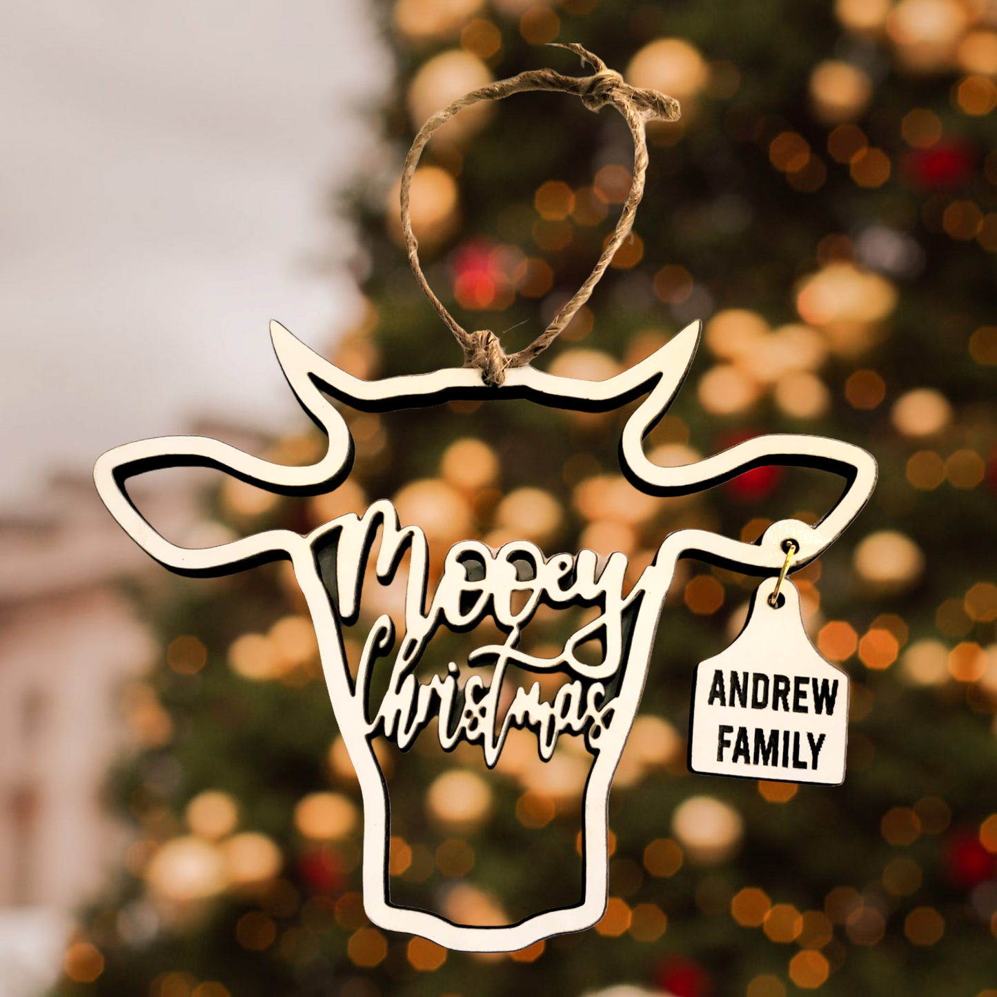 Mooey Christmas ornament