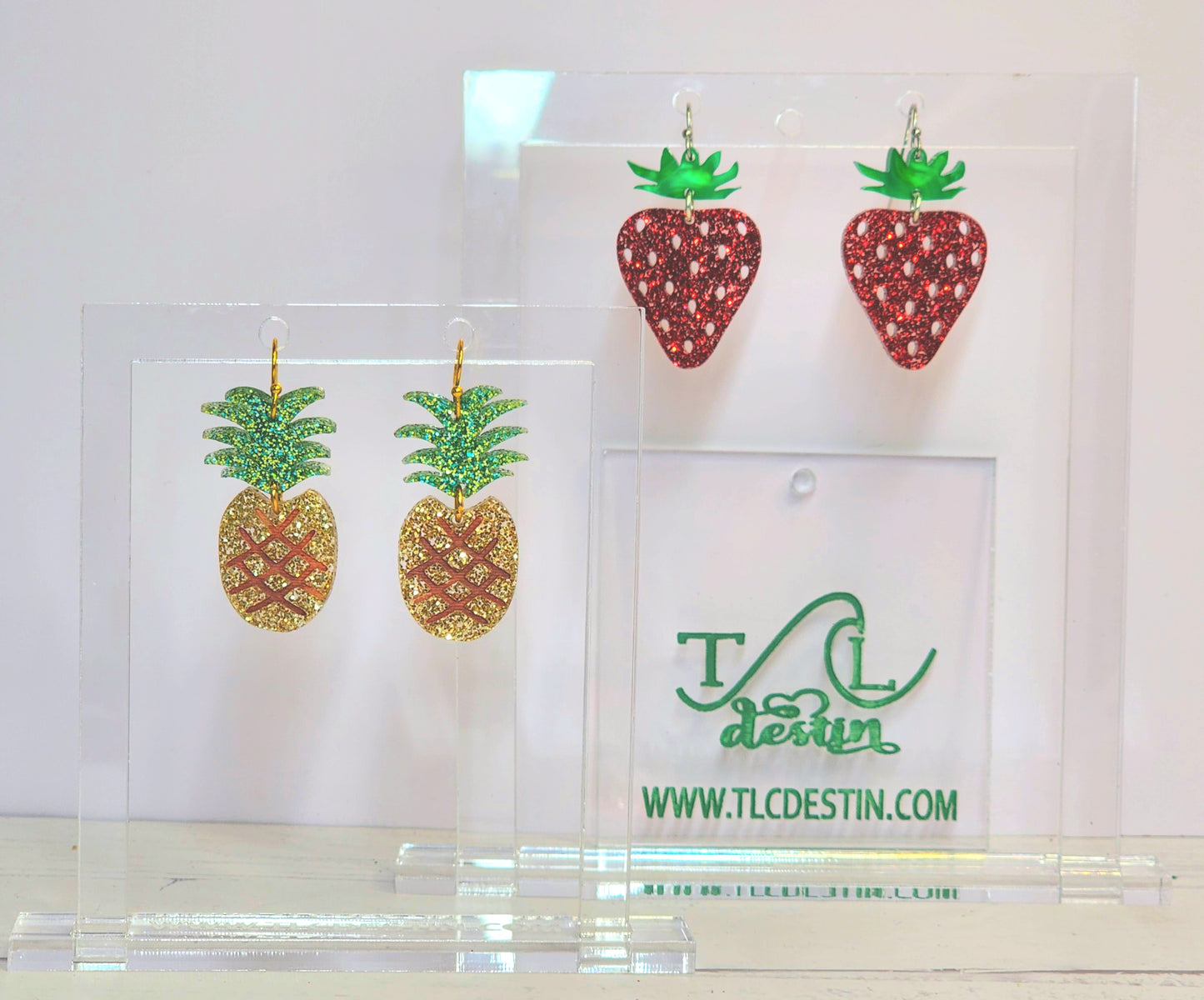 Strawberry Acrylic Earrings