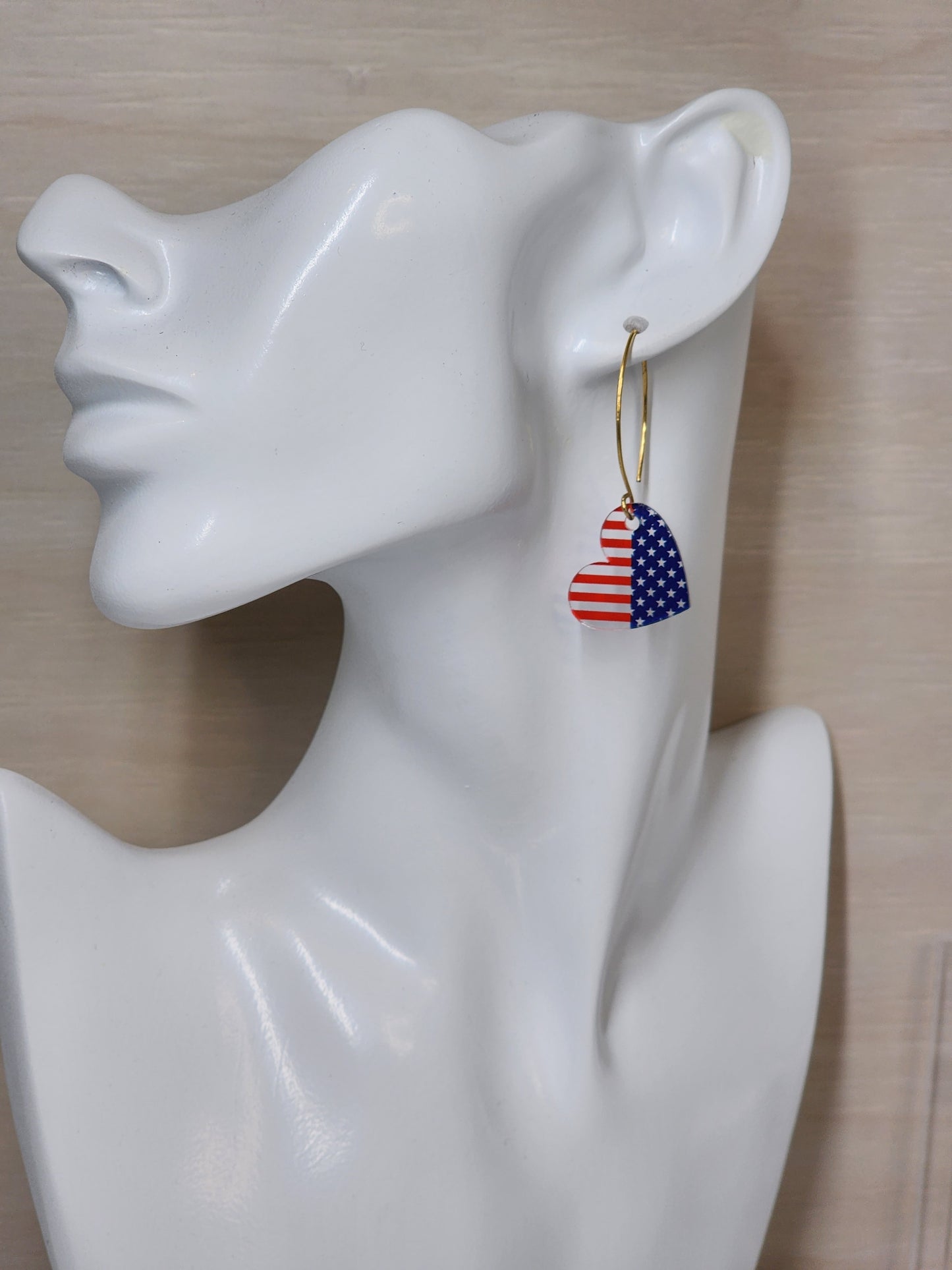 American Flag Acrylic Earrings