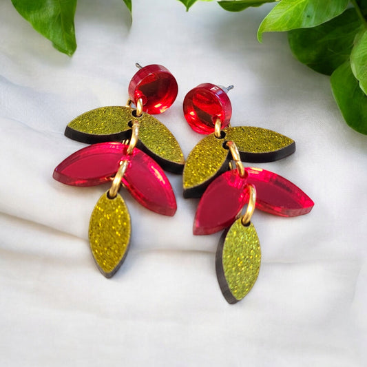 Gameday Leaf Earrings