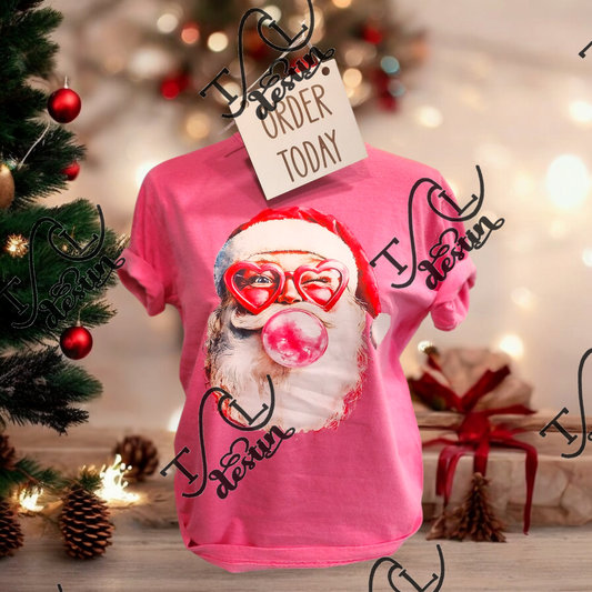 Santa Bubble Tee