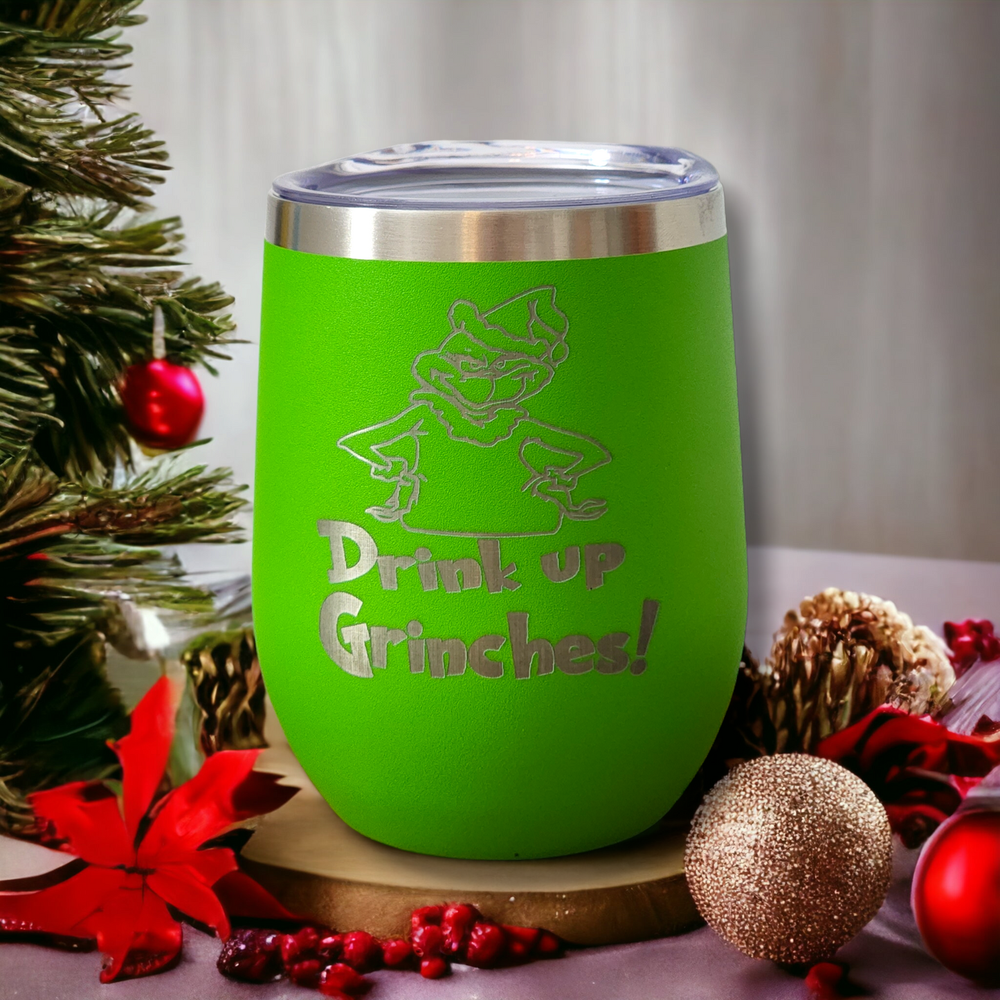 Holiday Grinch Tumblers