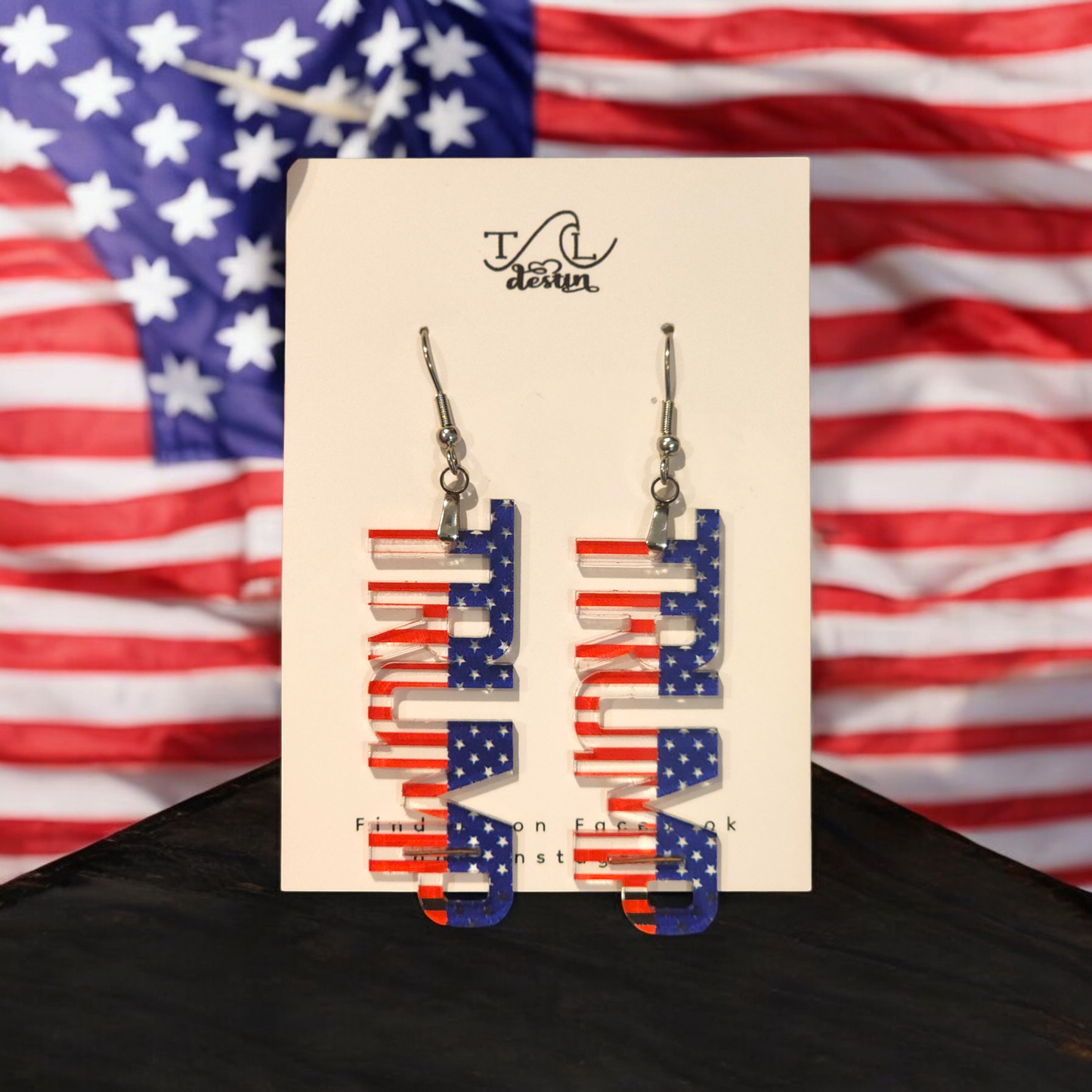 Trump American Earrings