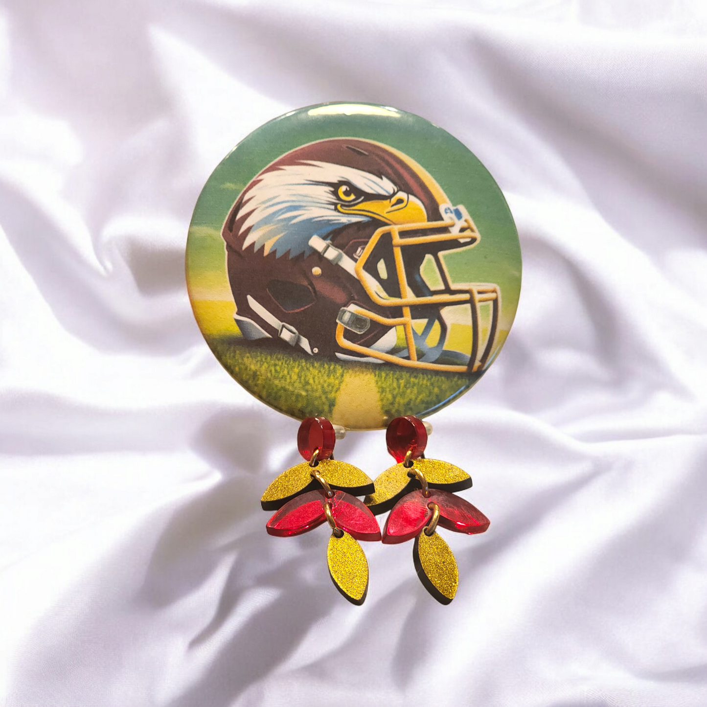 Eagles Helmet Button