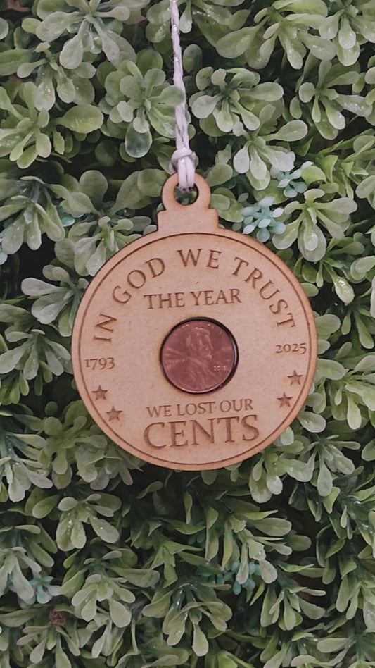 End of the Penny ornament
