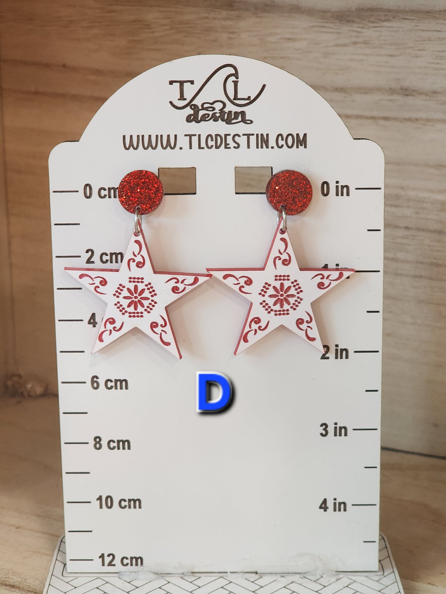 Love America Acrylic Earrings
