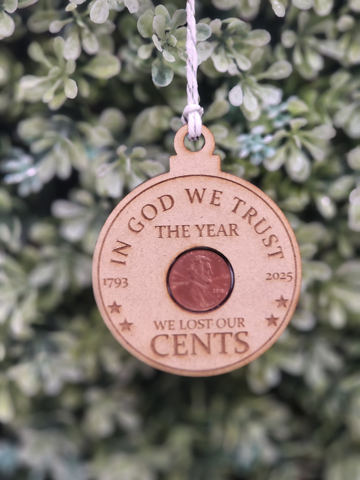 End of the Penny ornament