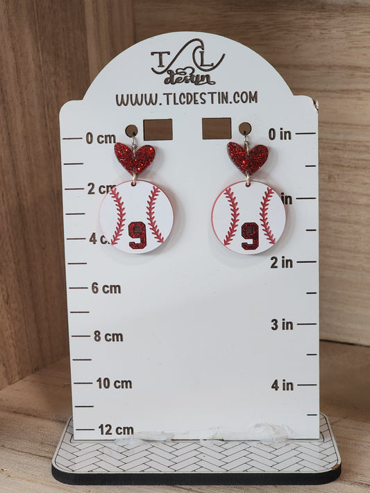 Baseball mom Earrings