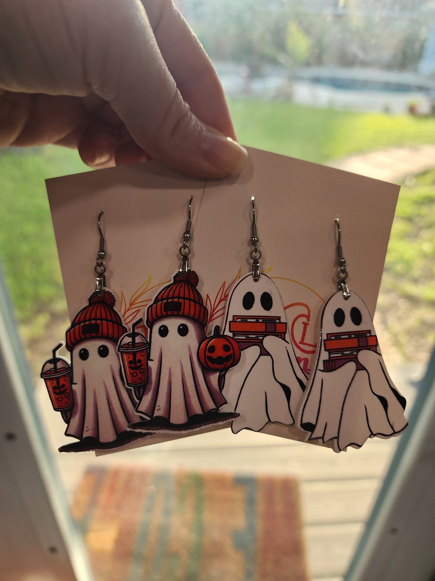 BOOgie Ghost Earrings