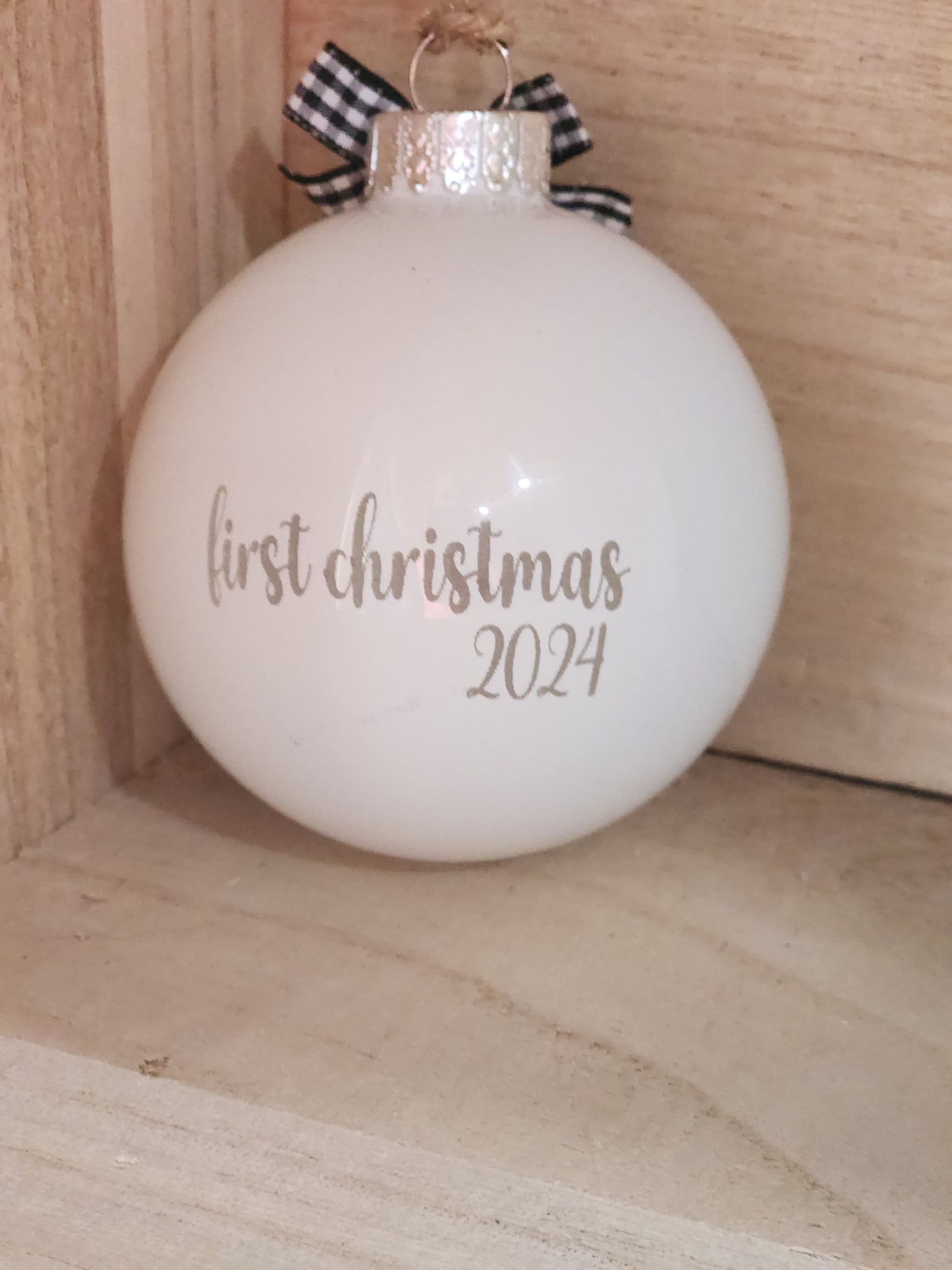 Personalized 1st Christmas Ornament