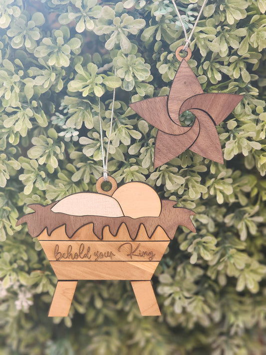 Nativity ornament set