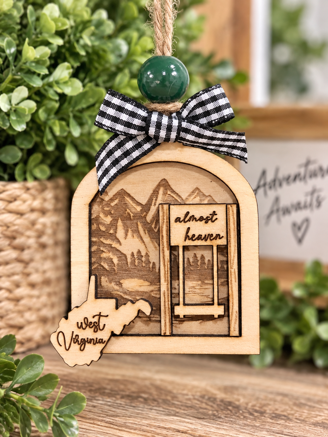 Almost Heaven Swing Ornament