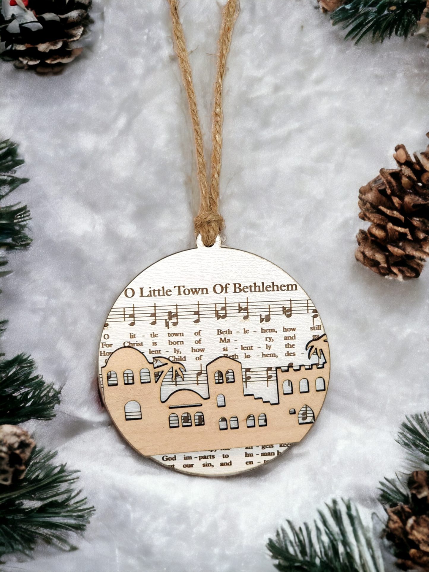 Christmas Hymns ornaments.