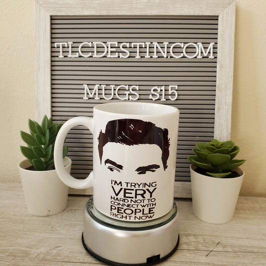 Trying hard not to connect with people Mug