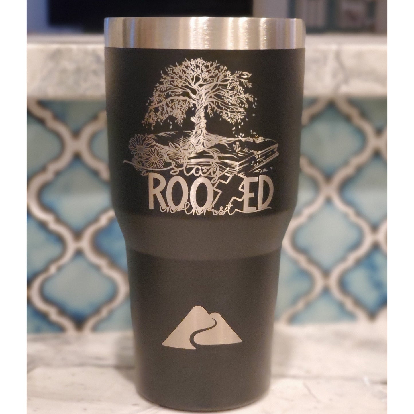 Stay rooted in Christ tumbler