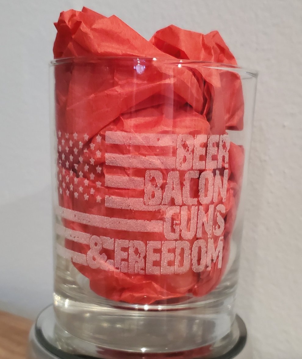 Bourbon freedon glass