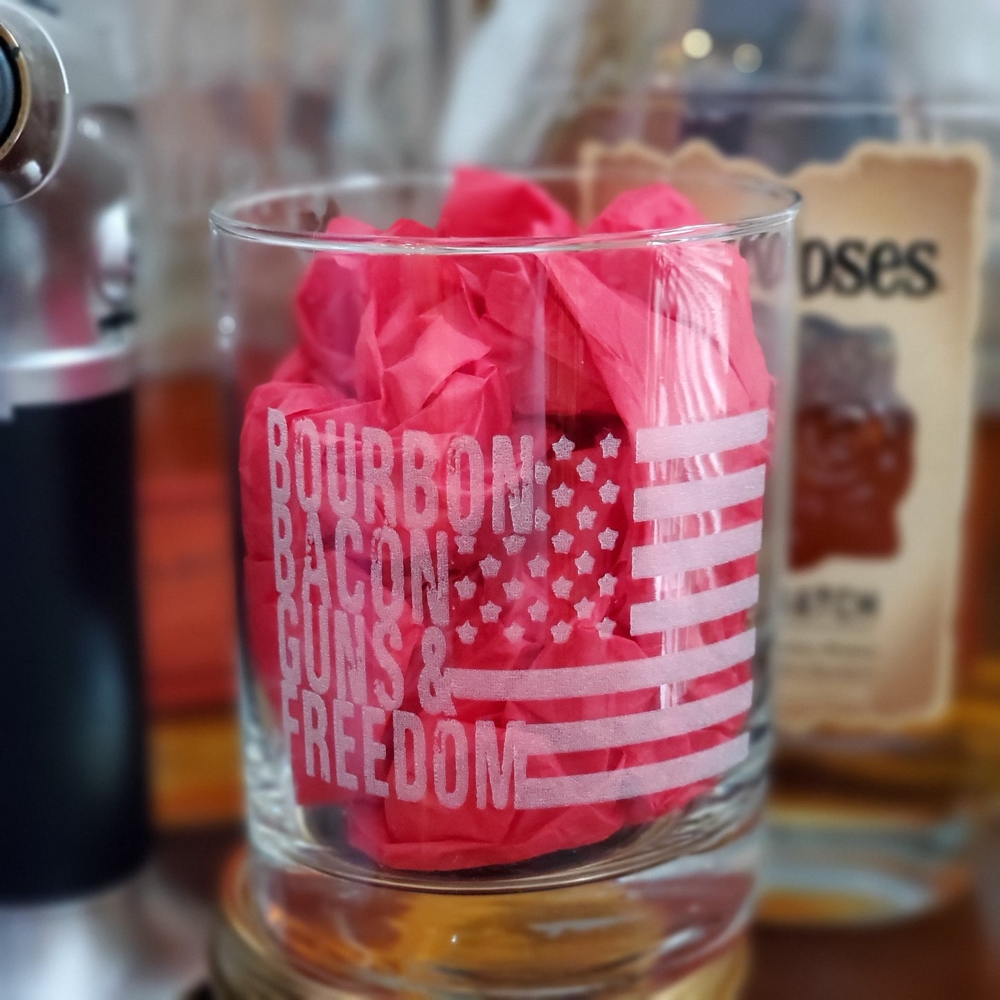 Bourbon freedon glass