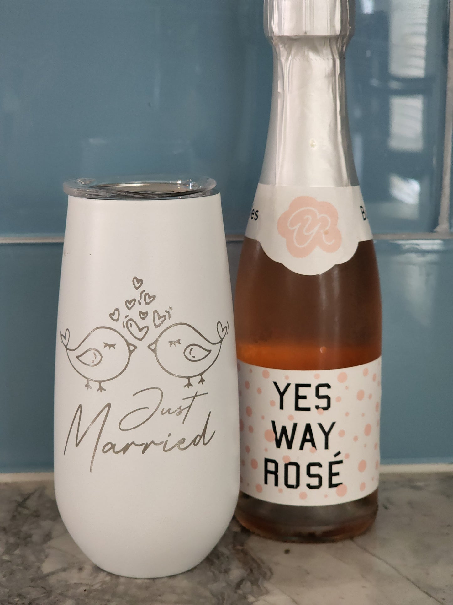 Just Married, bridal Tumbler