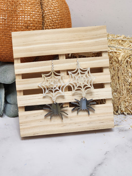 Spider Web Earrings