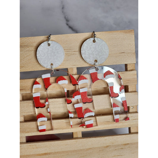 Santa Rainbow Earrings