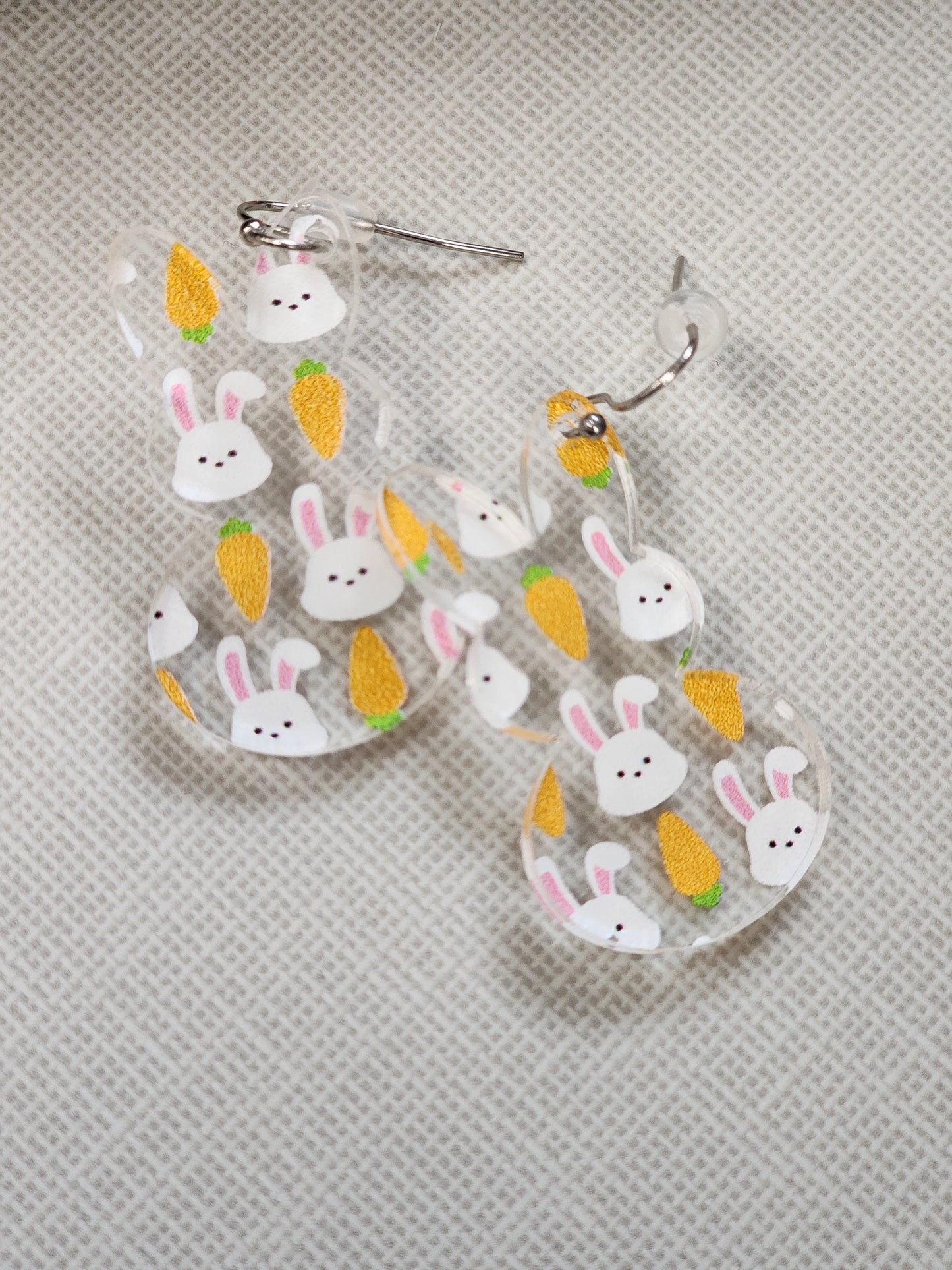 Bunny acrylic earrings