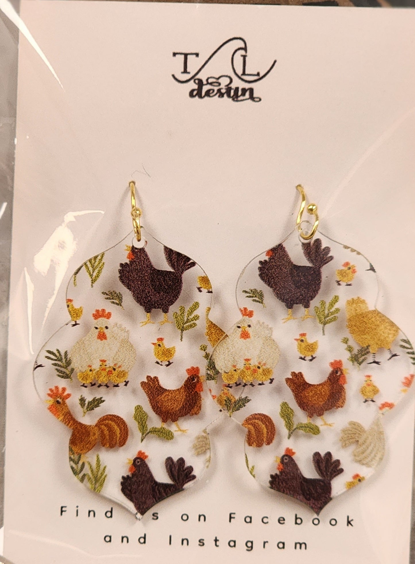 Country Chicken Earrings