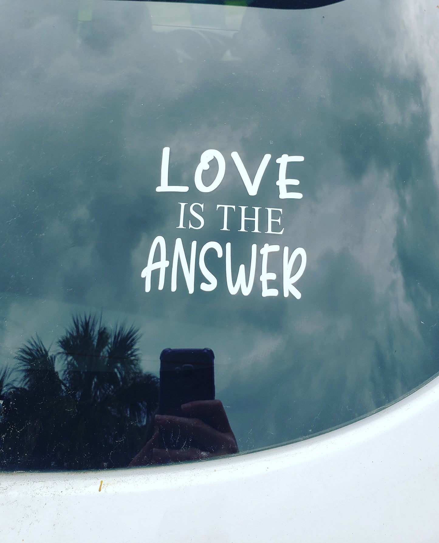 Love is the answer Car decal